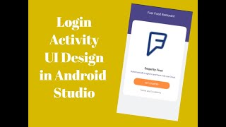 How to Create Restaurant Login UI Design | Android Studio