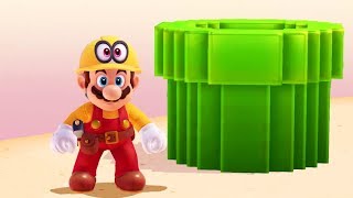 Super Mario Odyssey - All Secret 8-Bit Warp Pipes (Classic 8-Bit Mario Sections)