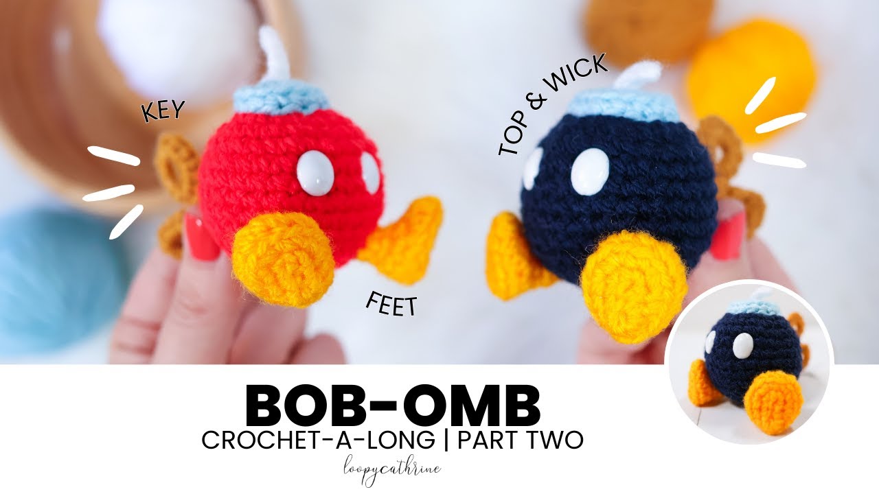 Bob-omb Amigurumi Pattern Part Two | Crochet-along - YouTube