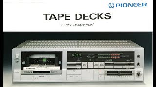 PIONEER カセットデッキCT-90R etc 1983年４月 テープデッキ総合カタログ