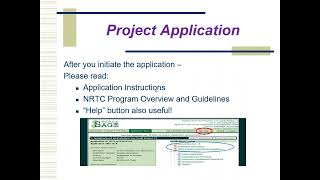 NRTC FY23 Project Application Webinar, 10 7 21 rev screenshot 2