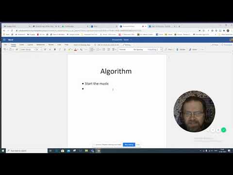 Algorithm for the robot dance
