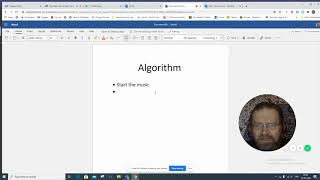 Algorithm for the robot dance