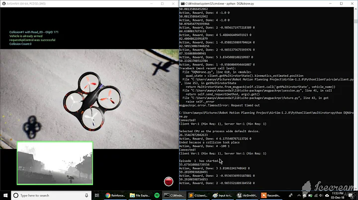 Deep Q Learning for Autonomous UAV Navigation in AirSim