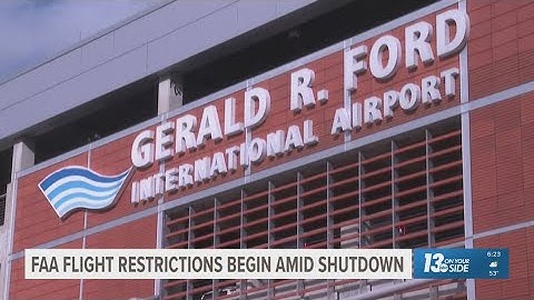 Local travelers concerned as FAA flight restrictions begin amid government shutdown