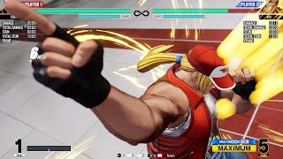 KoF XV (652 Damage - 4 Bar Punish) Terry
You can go a lot of different routes after the EX power dunk E.g. Buster Wolf, EX Rising Tackle, Power Geyser. KoF XV (652 Damage - 4 Bar Punish) Terry