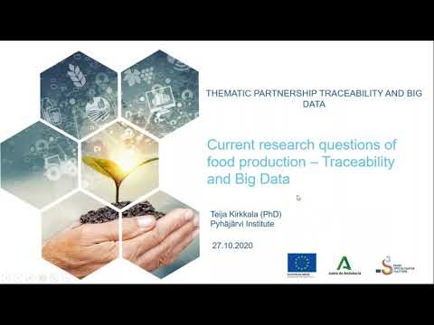 Webinar S3P T&BD: Smart Food Production with Machine Learning, Big Data and Platform