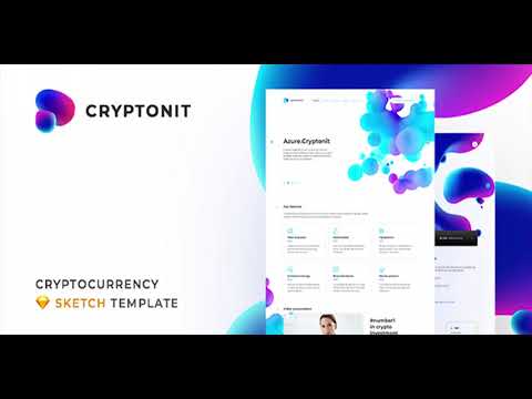 Cryptonit - Digital Currency, ICO, Cryptocurrency Blog and Magazine, Finance Sketch Template |