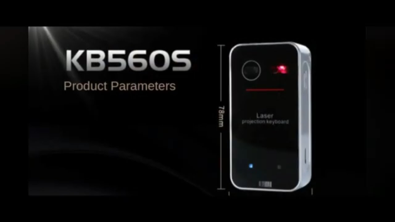 KB560 Virtual Laser Keyboard Portable - YouTube