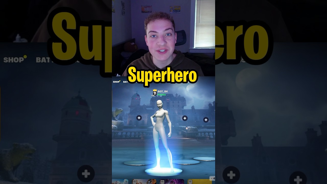 Как получить полностью белый облик супергероя в FORTNITE 