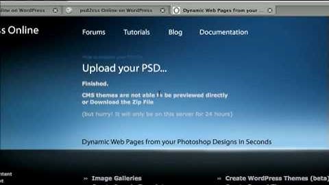 WordPress Theme from your Photoshop Design in Seconds
