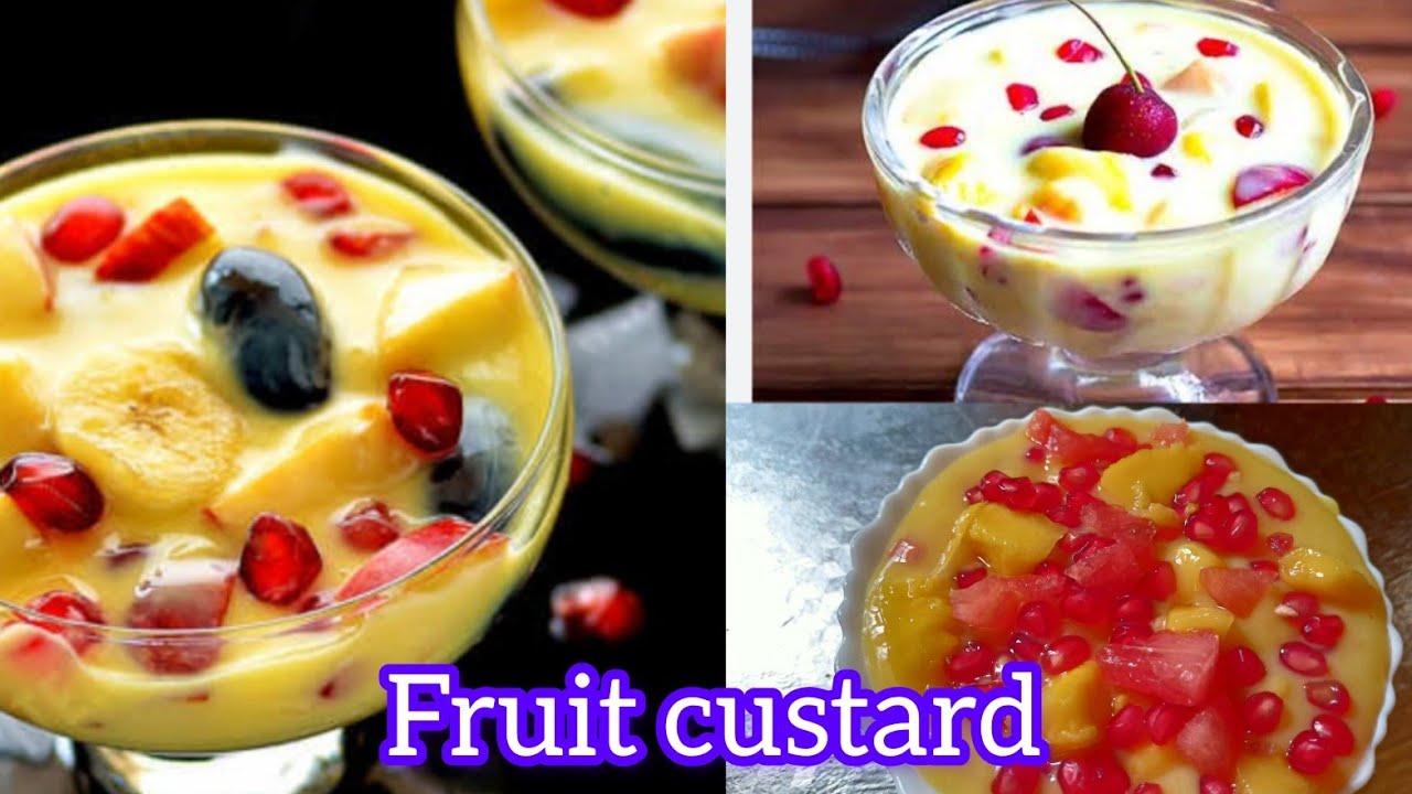 Fruit custard recipe 😋😋😋😋/Easy and Tasty Thanda Thanda Fruit custard