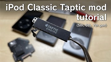 iPod Classic Taptic Engine Mod Tutorial (5th, 6th, 7th gen) (Haptic Click Wheel)