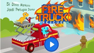 Jadi Petugas Damkar dan Selamatkan Dino - Fire Truck Rescue 🎮🚀 #gameplay #gameedukasi #anakanak screenshot 5