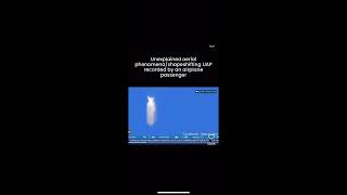 Unexplained shapeshifting UFO/Phenomena recorded by an airline passenger.