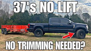 37's NO LIFT: Flex Test, Towing, Fitment by The Boosted Fam 304 views 1 month ago 9 minutes, 44 seconds