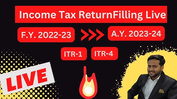 Income Tax Return Filing FY 2022-23 or AY 2023-24 Live Step by Step | How to File ITR AY 2023-24