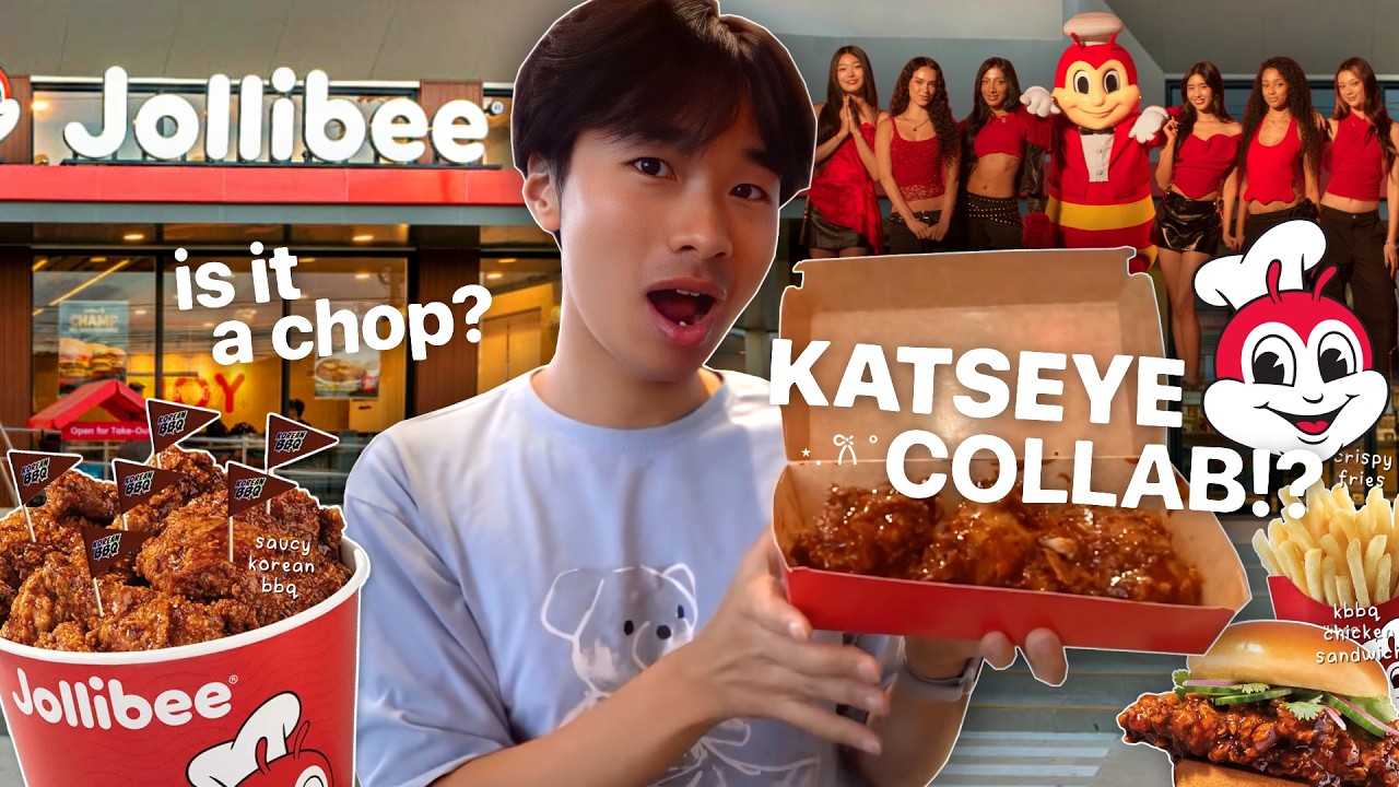 I TRIED THE KATSEYE MEAL AT JOLLIBEE (KBBQ FRIED CHICKEN)🍗🇵🇭 - YouTube