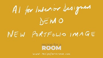 AI for Interior Designers - Demo - Use Midjourney To Generate Portfolio Images
