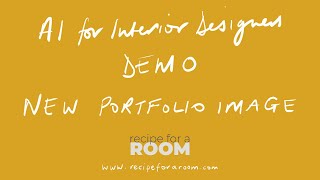 AI for Interior Designers - Demo - Use Midjourney To Generate Portfolio Images