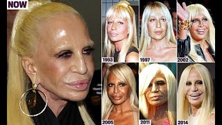 DONATELLA VERSACE compie 65 anni la sua Trasformazione dai 23 ai 64 anni