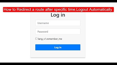 How to auto redirect a route after specific time using Jquery in laravel.Logout system with Jquery.