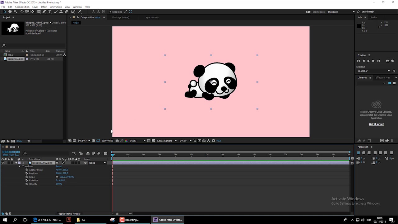 Tutorial After Effects Cc 2015 Motion Graphic - YouTube