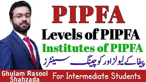 PIPFA levels | PIPFA coaching centers