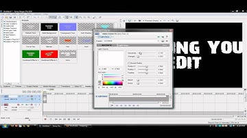 Light Ray Text Effect (Sony Vegas 8)