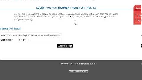 Student Assignment Submit in The Hub Moodle