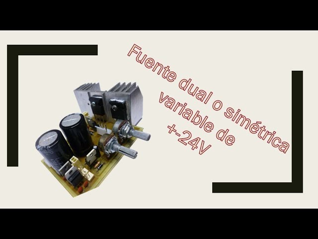 Establecimiento Subvención mezclador Como hacer fuente simetrica o dual variable de + - 24v a 3A. - YouTube