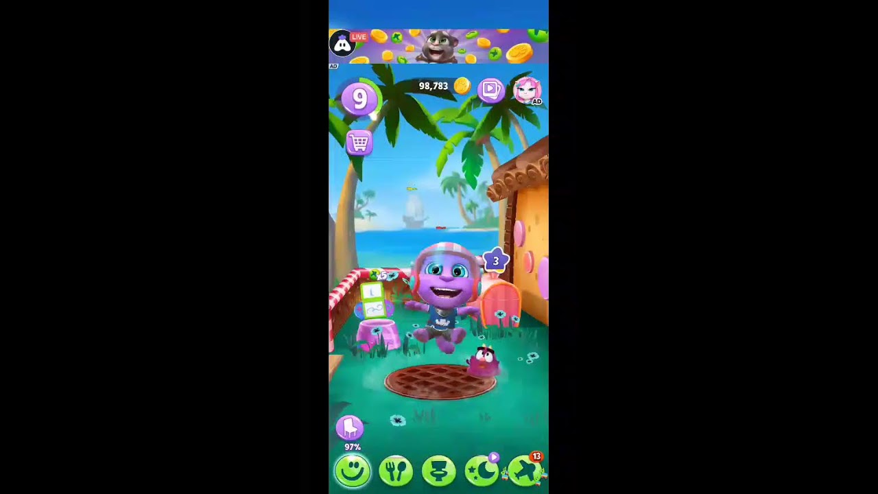 My Talking Tom 2 : 🥰 Good stream | Playing Solo | Streaming with Turnip