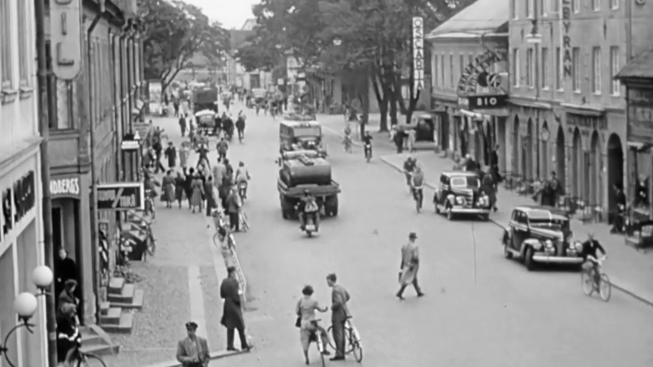 Vi trafikanter - Film från Växjö 40-50 talet om trafikvett