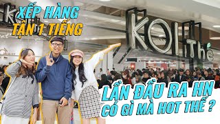 XẾP HÀNG TẬN 1 TIẾNG : Trà sữa KOI lần đầu ra HN có gì mà hot thế ? - Team UT