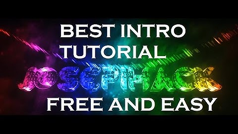 HOW TO MAKE AN AWESOME INTRO | FREE AND EASY IN UNDER 5 MINUTES