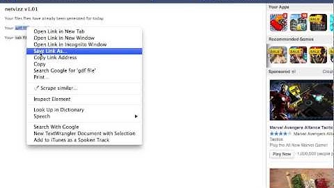 Extract GDF file from Facebook