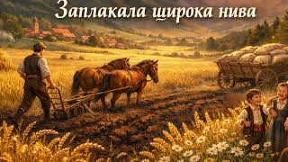 🌾 Заплакала широка нива – Българска народна песен | Душевен фолклор за земята и рода 🇧🇬🎶