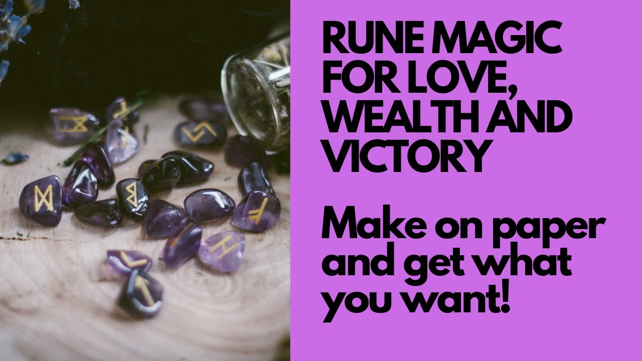 Rune symbols. For Love, Wealth, Comfort and Victory! Simple and magical.