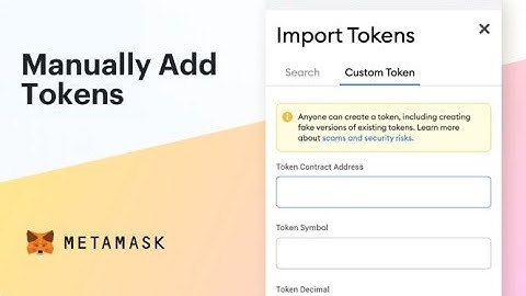 How to add a new token to Metamask wallet
