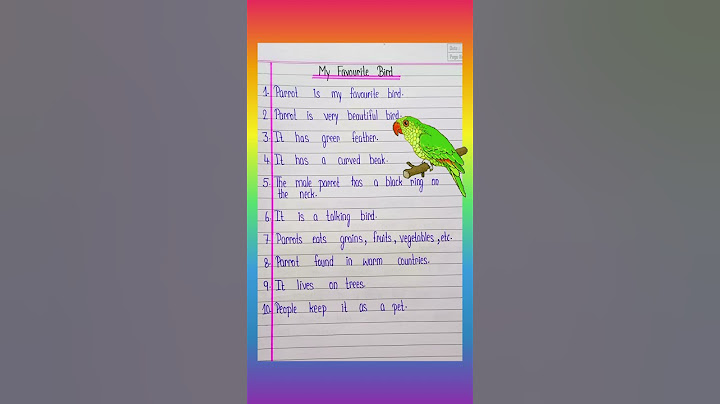 My Favourite Bird #trending #education #essaywriting