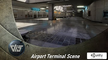 Airport Terminal Scene - High Detail  - Unity Asset Store