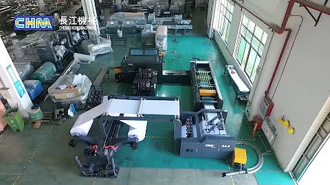 Shaft-Less Unwind Station CHM-A4-2 Compact A4 Cut Size Sheeting And Packaging Production Line