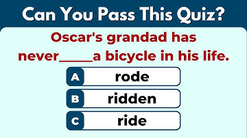 English Irregular Verbs Quiz | Including Past Simple And Past Participle #2