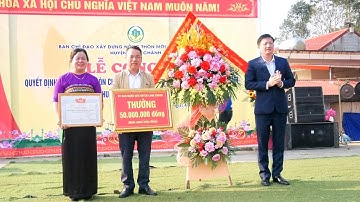 Lễ công bố Quyết định công nhận thôn Chiềng Khạt đạt chuẩn nông thôn mới năm 2024.