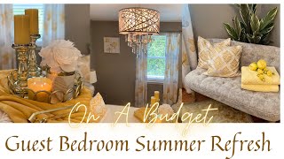 NEW! Summer GUEST BEDROOM REFRESH ON A BUDGET GUEST BEDROOM TOUR