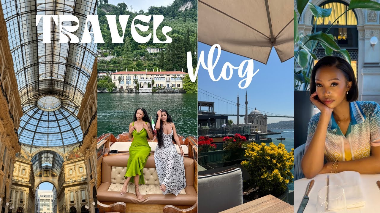 Turkey and Milan travel vlog || Famous Spa, Lake Como ,Shopping and restaurants