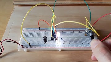 555 timer circuit blinking LED with potmeter
