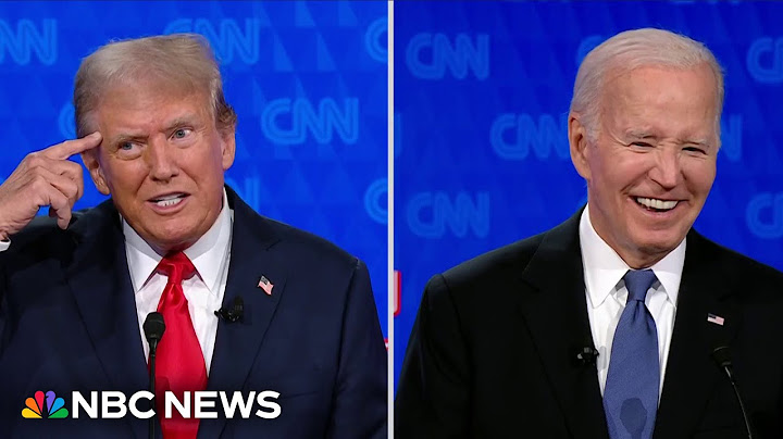 Biden and Trump argue over age, competency and golf swings during first presidential debate