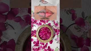Rose Petals Lip Balm To Get Pink Lips Naturally viral pinklipsbalm rosepetals lipcare