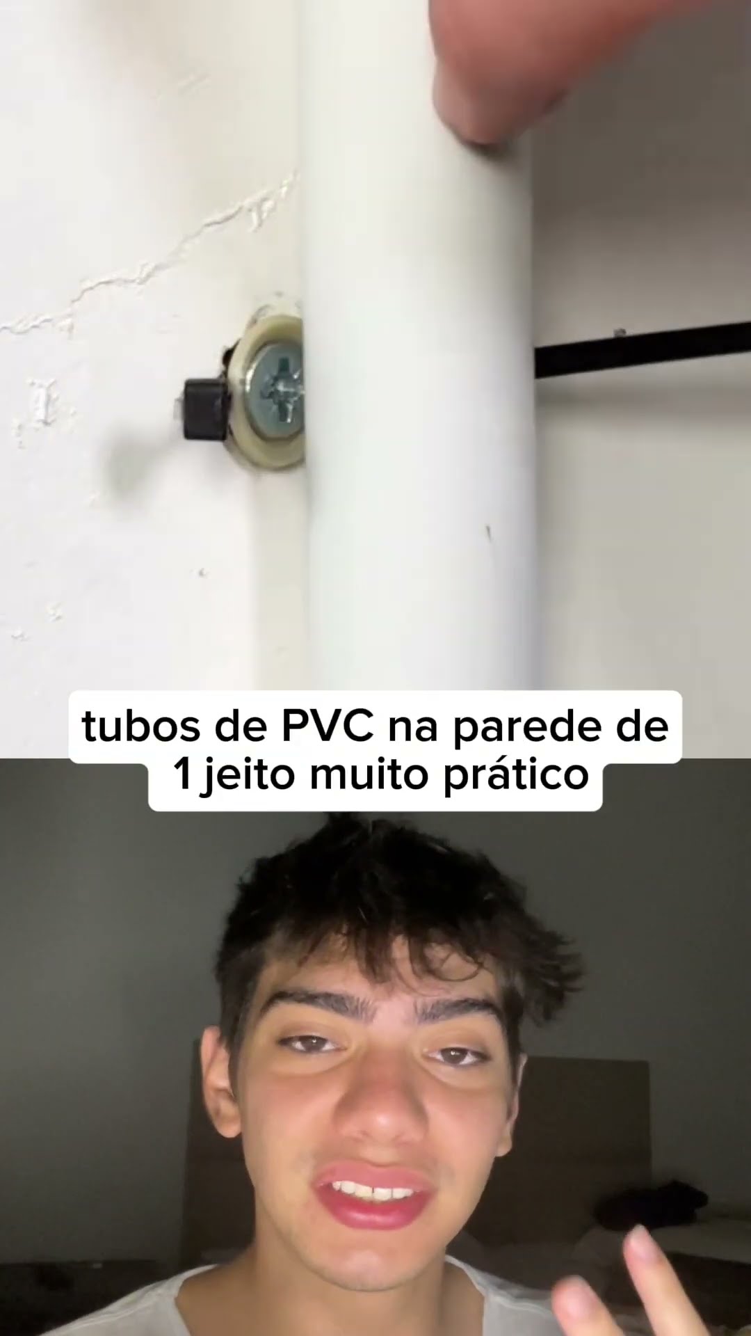 Bucha + abraçadeira: jeito fácil e rápido de fixar tubos de PVC na parede! ??